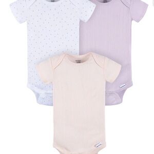 Gerber Baby Bodysuit Set - White, Pink, Lavender